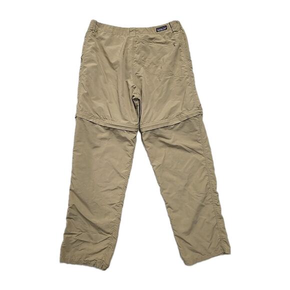 Patagonia Mens Island Hopper Zip-Off Nylon Pants Sz L Beige Convertible Hiking - Picture 8 of 16